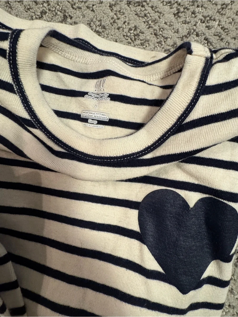 GAP Kids Pajama Set Bundle - Navy, White, Multicolor Stripes